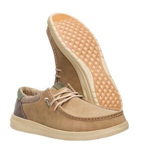Hey Dude Tan and Green Men's Loafers